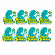 Green Goddess | 8-Pack Croc Charms Jewelry B Movin Distribution