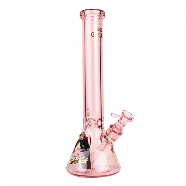 GEAR Premium® | 15" 7mm Thick Sidekick Beaker Tube Glass Bong Smoking Cat Distribution