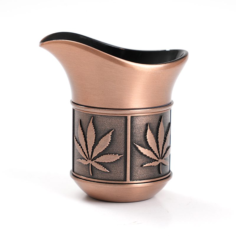 4 Parts 50mm Kettle Shape Metal Grinder Box of 6 [SMJL-008] Display Pack Canadian Distributor