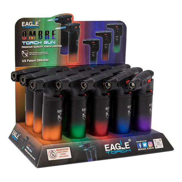 Eagle Torch | Ombre Edition Torch Lighter Display – 15 Units [PT101OMB] Torch LEHIGH WHOLESALE