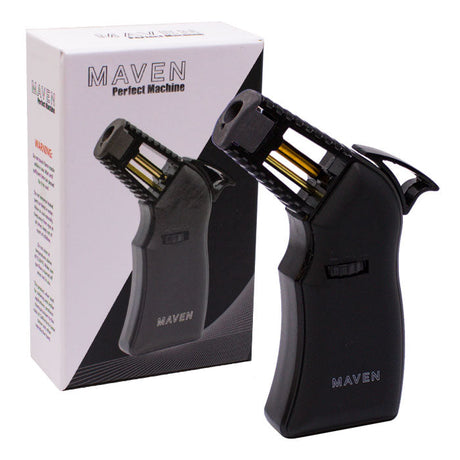 Maven Perfect Machine Windproof Torch Lighters - Single Torch Maple Craft Inc Black