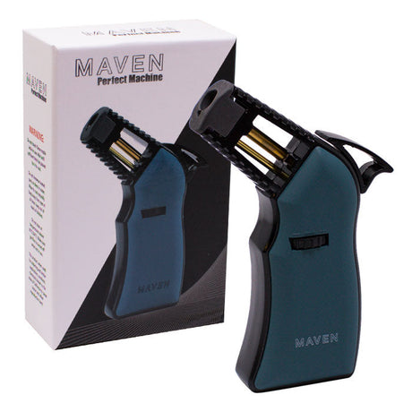 Maven Perfect Machine Windproof Torch Lighters - Single Torch Maple Craft Inc Green
