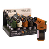 Maven Alpha Mini Sequoia Collection Lighter Display of 15 Torch Maple Craft Inc