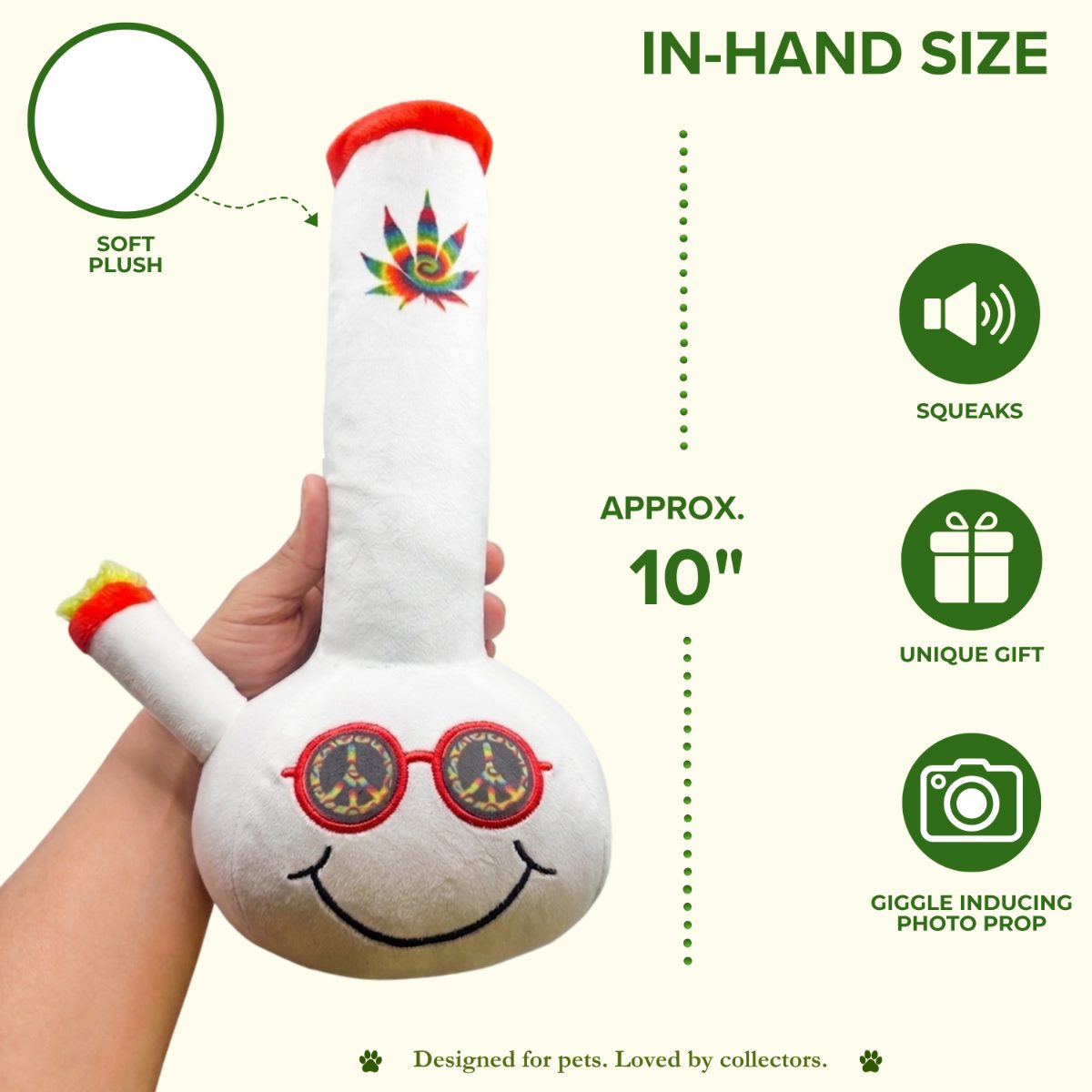 Billie Bong | 420 Dog Toy & Collectible Plush For Pet PAW20