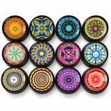 1-1/4" Psychedelic Mandala Pocket Herb Grinder – 24PCS Display Display Pack Super Supplys Inc
