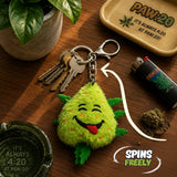 Bud the Weed Nug | Mini Plush Keychain & 420 Fidget Charm Stationery · Accessory PAW20