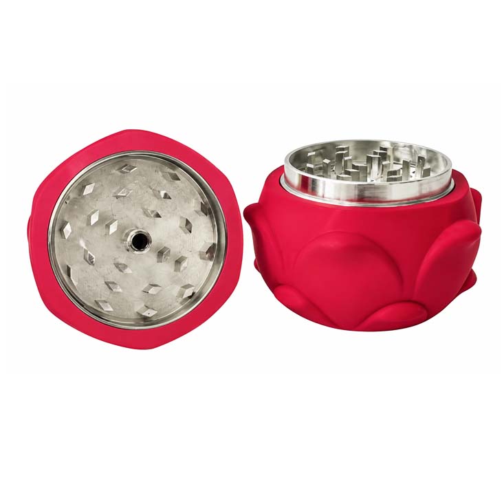 Dragon Fruit 4-Part Grinder – 48mm | 88mm Tall | 6 PCS Display Display Pack Super Supplys Inc