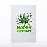 Intricate Greetings | Cannabis Leaf 3D pop-up Cards-Birthday Holiday · Anniversary Intricate Greetings Happy Birthday