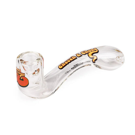 Cheech & Chong® Glass | 5" Clear Commemorative 50th Anniversary Sherlock in a Collectible Tin Glass Pipe West Coast Gifts Clear