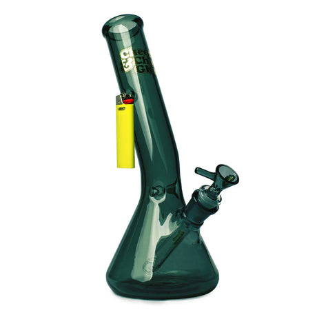 Cheech & Chong® Glass | 12" Basketball Jones Lean Back Beaker Tube [CC110] Glass Bong Smoking Cat Distribution Teal (CC110T)