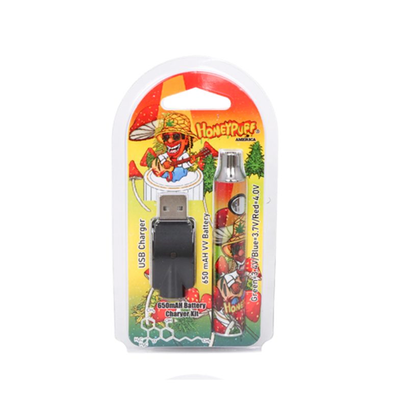 HoneyPuff | Power Toon Fast-Charge 510 Battery Display of 12 – Variable Voltage [P1336] 510 Battery Canadian Distributor