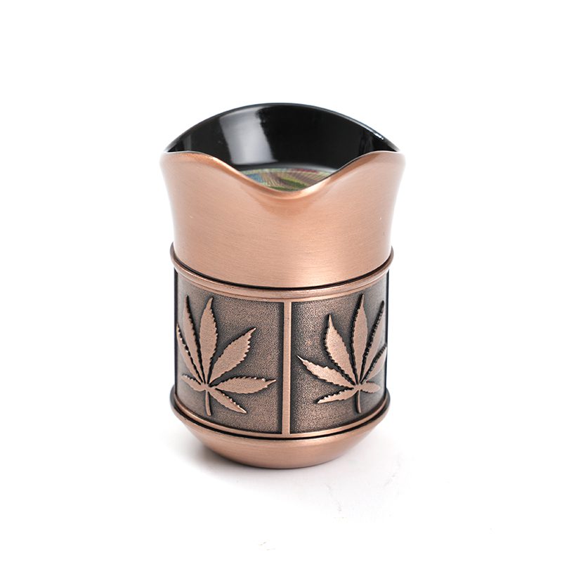 4 Parts 50mm Kettle Shape Metal Grinder Box of 6 [SMJL-008] Display Pack Canadian Distributor