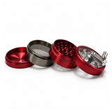55mm 4-Piece Hand-Crank Metal Grinder Display Pack Super Supplys Inc