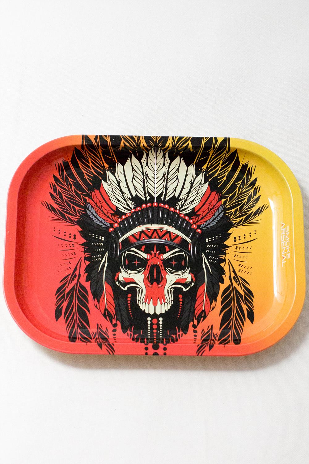 Smoke Arsenal Rolling mini Tray-Roots - One Wholesale