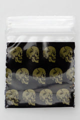 125125 bag 1000 sheets Zip Bag ONE Black Skull