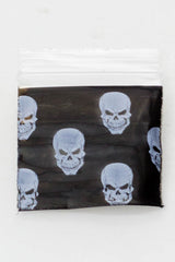 125125 bag 1000 sheets Zip Bag ONE White Skull