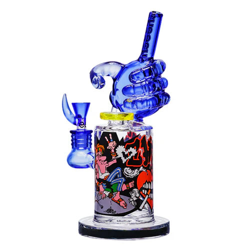 Cheech | 11" the Dude Bong Glass Bong Smoking Cat Distribution