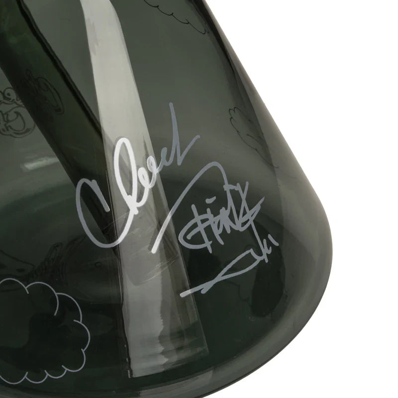 Cheech & Chong® Glass | 10" Dave's Not Here, Man Beaker Base Water Pipe [CC159] Glass Bong Smoking Cat Distribution