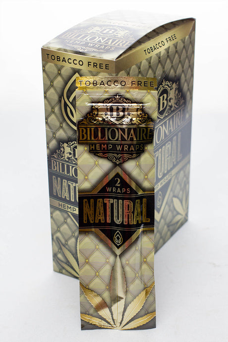 Billionaire Hemp Wraps display-Natural - One Wholesale