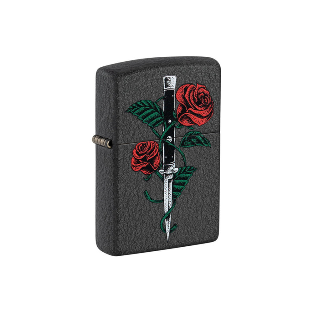 Zippo 49778 Rose Dagger Tattoo Design