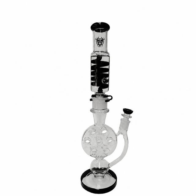 Xtreme | 20" Glacia Flow Freezable coil (TDO-027) Glass Bong Canadian Distributor Black