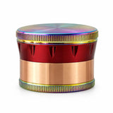 60mm Zinc Alloy 4-Piece Herb Grinder – 6PCS Display Display Pack Super Supplys Inc