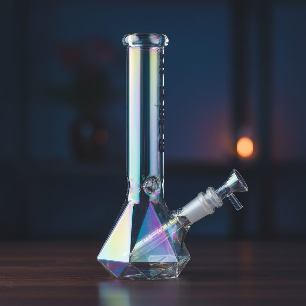 Xtreme | 10″ Metallic Terminator Finish Orion Beaker Base Glass Bong [XTR-MY008] – Box of 12 Glass Bong Canadian Distributor