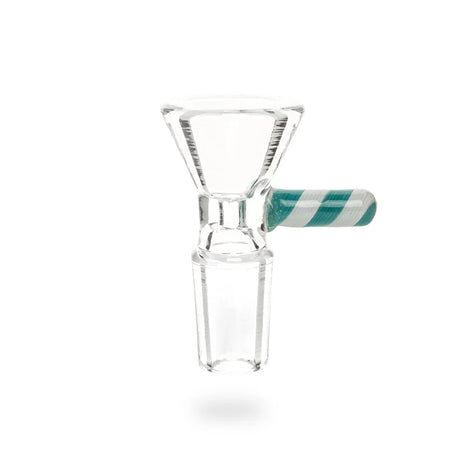 Red Eye Glass® | 14mm Candy Stripe Handle Pull-Out [196] Bowl · Popper Smoking Cat Distribution Blue