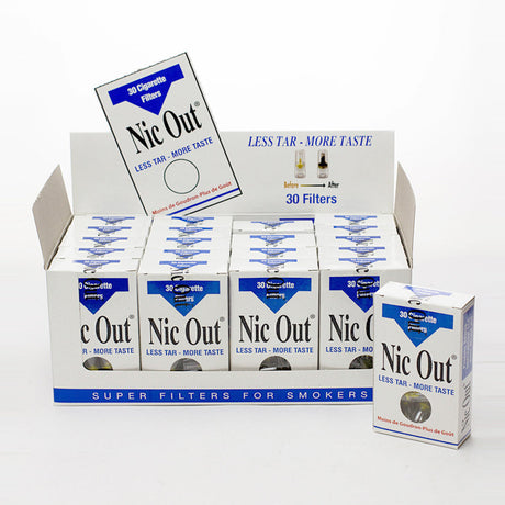 NicOut Cigarette Filters Box of 20 Filter Tip LEHIGH WHOLESALE