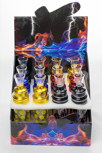 5" mini glass water pipe in display- - One Wholesale