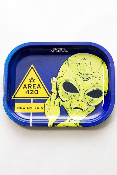 Smoke Arsenal Rolling mini Tray-Area 420 - One Wholesale