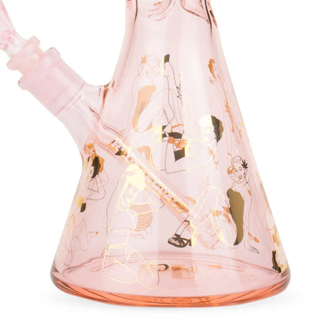 Red Eye Glass® | 15" Pin-Up Beaker Tube – Full Wrap Decal Design [REG038Pi] Glass Bong Smoking Cat Distribution