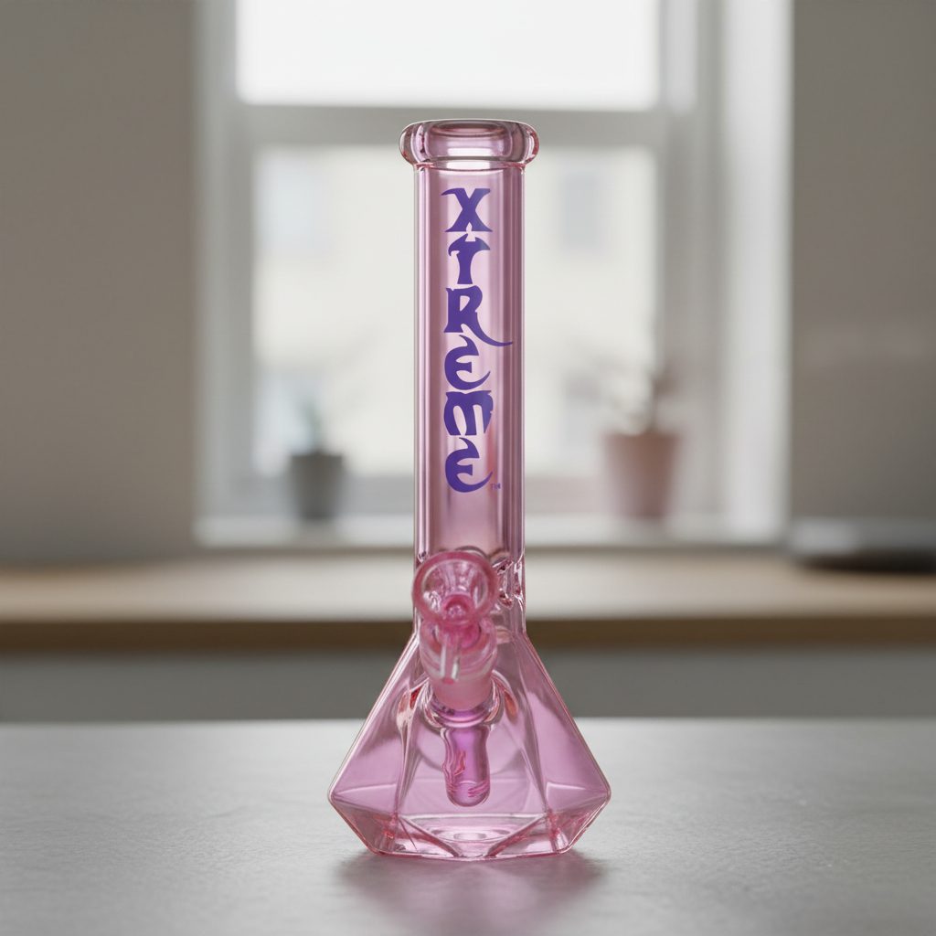 Xtreme | 10″ Square Base Thick Beaker Bong [XTR-MY007] – Box of 12 Glass Bong Canadian Distributor