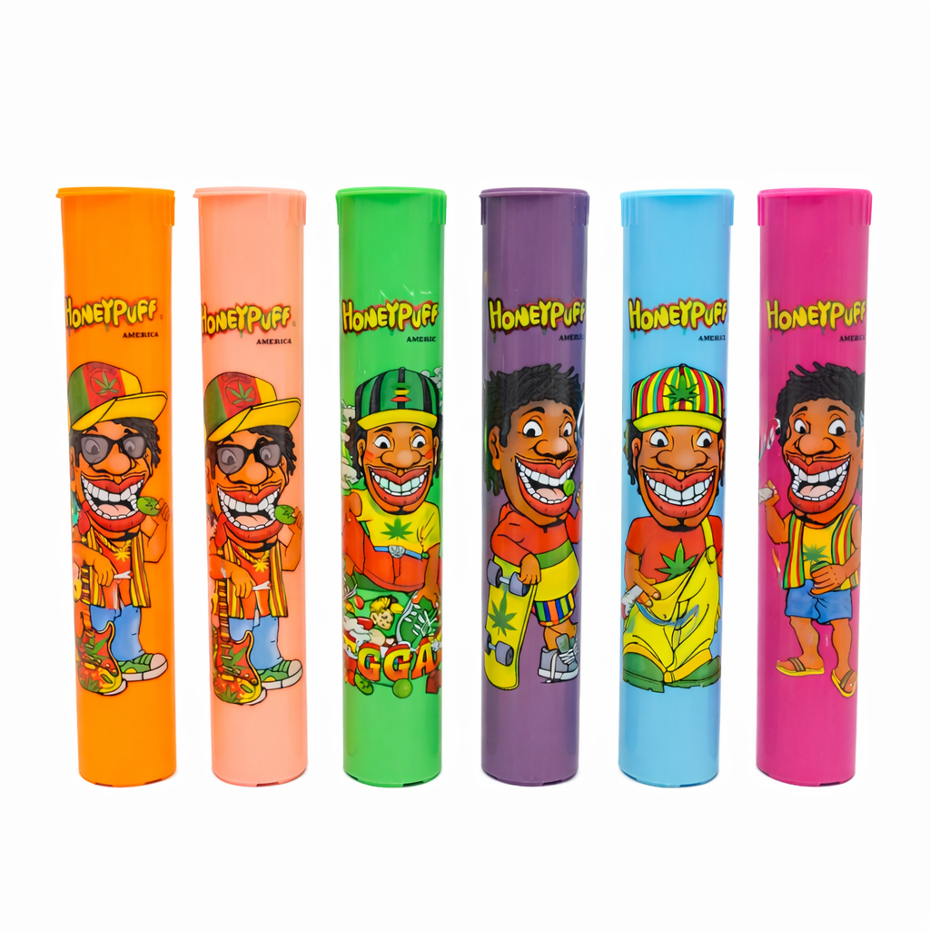 Honey Puff | Plastic Joint Holder – Assorted - 48/display [P1329] Tube Canadian Distributor