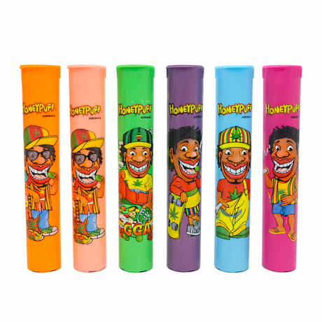 Honey Puff | Plastic Joint Holder – Assorted - 48/display [P1329] Tube Canadian Distributor