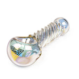 Red Eye Tek® | 4" Metallic Terminator Finish Twister Hand Pipe Glass Pipe West Coast Gifts Rainbow