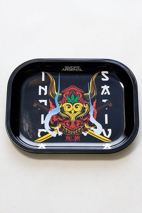 Smoke Arsenal Rolling mini Tray-Stoned Warrior - One Wholesale