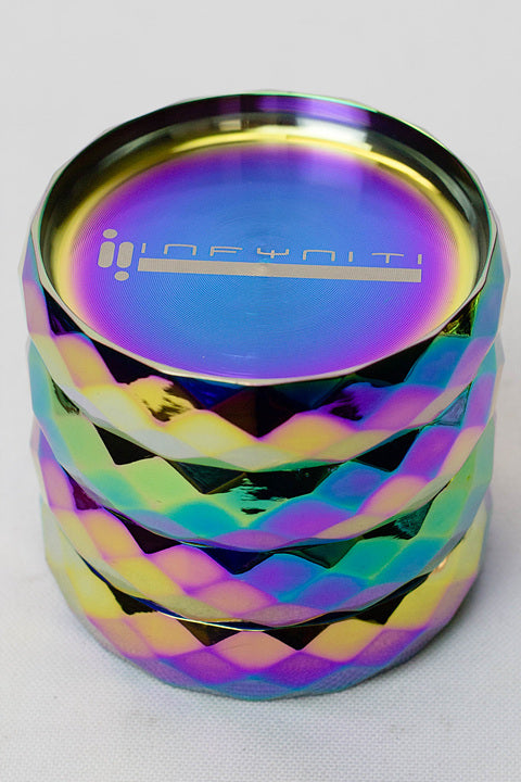 Infyniti 4 parts metal herb grinder ( GR7506 ) Regular Grinder ONE Rainbow