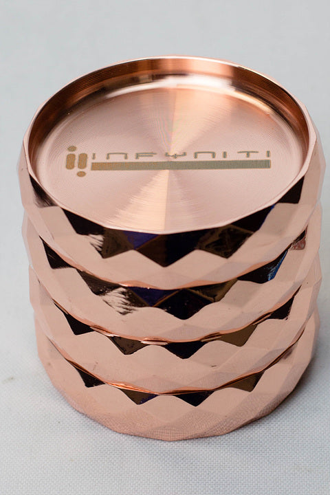 Infyniti 4 parts metal herb grinder ( GR7506 ) Regular Grinder ONE Rose Gold