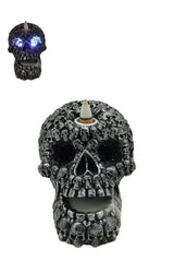 Zenn | Backflow Incense Burner Incense Holder SunGlow Skull With Led Eyes
