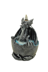 Zenn | Backflow Incense Burner Incense Holder SunGlow Silver Dragon With Led
