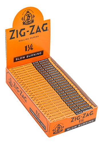 ZIG-ZAG Slow burning Orange Papers 1 1/4- - One Wholesale