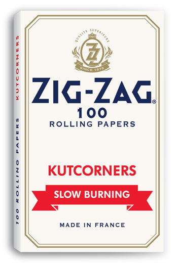 Zig Zag Slow burning White Papers Kutcorners- - One Wholesale