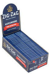 Zig Zag Free burning Blue Papers Kutcorners- - One Wholesale