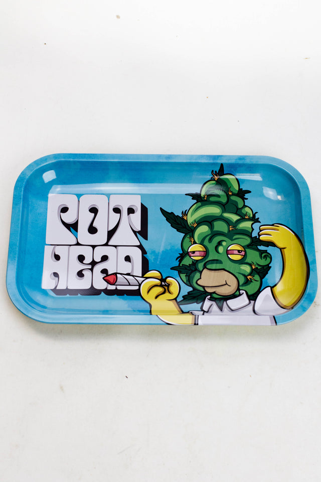 Smoke Arsenal Medium Rolling Tray-Pot Head - One Wholesale