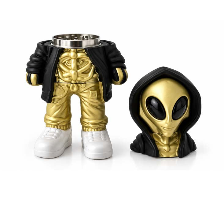 17cm Alien Figure 4-Part Grinder – 37mm Grinder | 6 PCS Display Display Pack Super Supplys Inc