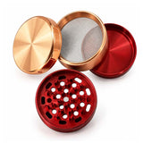 63mm 4-Piece Hourglass Metal Grinder – 6-Piece Display Display Pack Super Supplys Inc