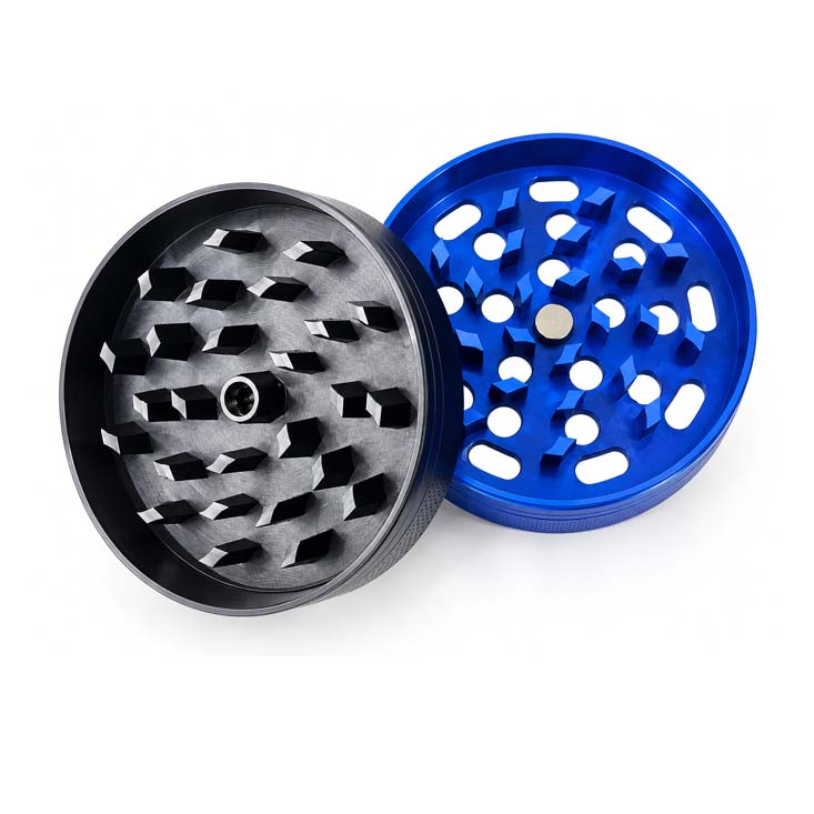62mm 4-Piece Jeweled Turtle Metal Grinder – 6-Piece Display Display Pack Super Supplys Inc