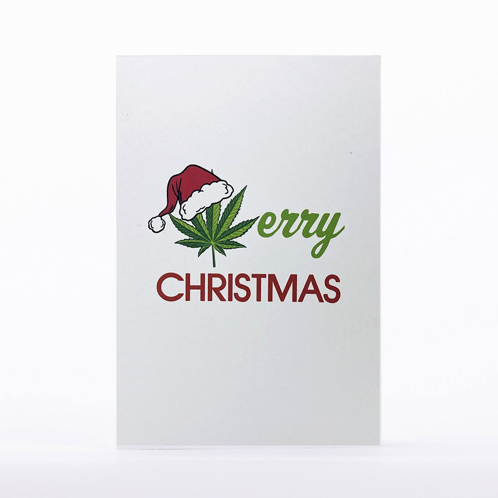 Intricate Greetings | Cannabis Leaf 3D Pop-Up Holiday Card Holiday · Anniversary Intricate Greetings Merry Christmas