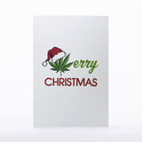 Intricate Greetings | Cannabis Leaf 3D Pop-Up Holiday Card Holiday · Anniversary Intricate Greetings Merry Christmas
